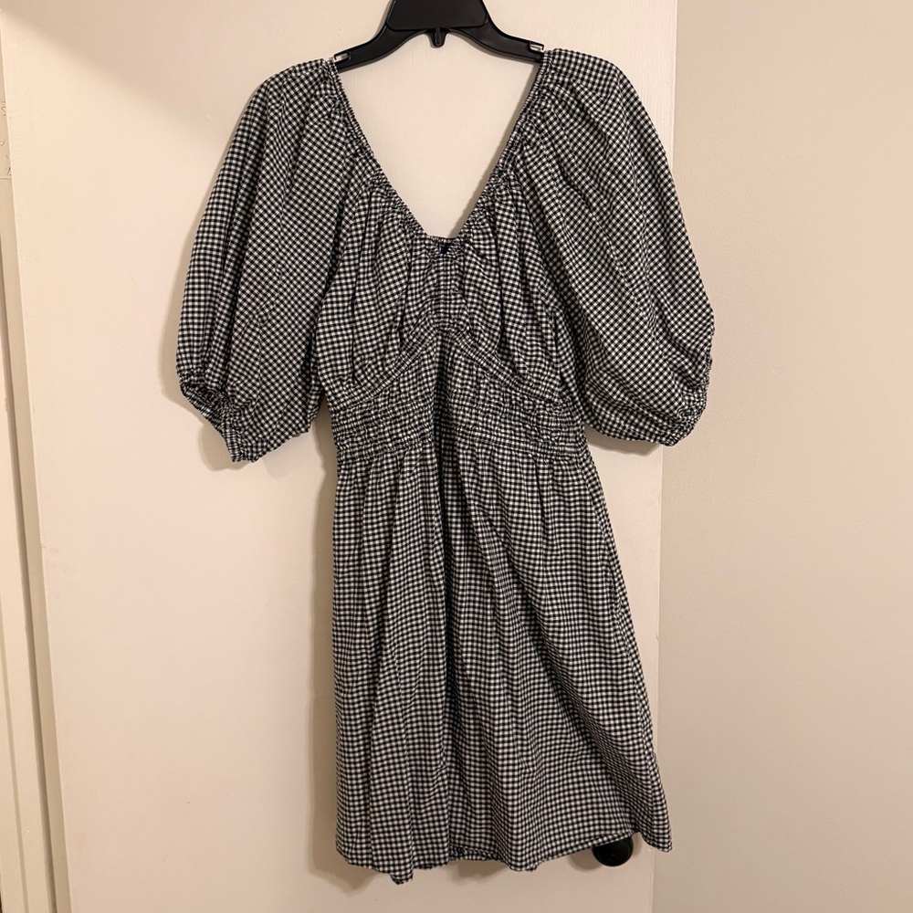 Old Navy Black and White Gingham Dress